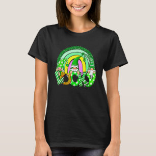 Cute Gnomes Lucky Shamrock For Fun St Patricks Day T-Shirt