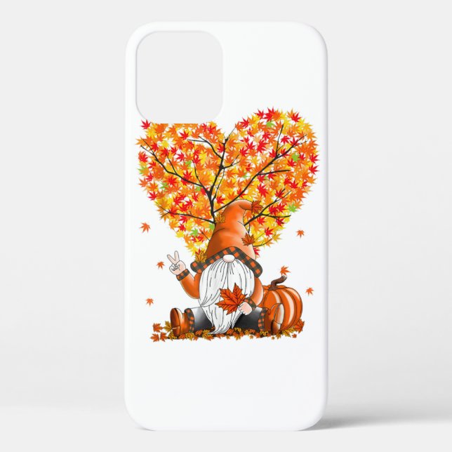 Cute Gnomes Pumpkin Fall Season Autumn Happy Thank Case-Mate iPhone Case (Back)