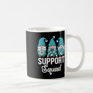 Cute Gnomes Support Squad Survivor Cervical Cancer Coffee Mug