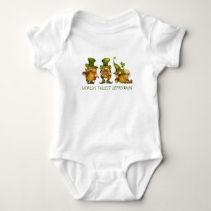 Cute Gnomes Tallest Leprechaun St Patrick's Day Baby Bodysuit