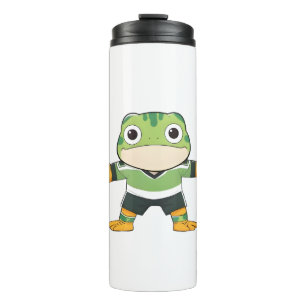 Cute Goalkeeper Frog Soccer Kawaii Design Thermal Tumbler