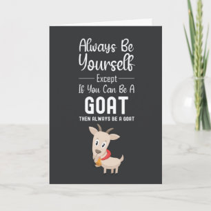 Cute Goat Cards Farm Animal Happy For Kids