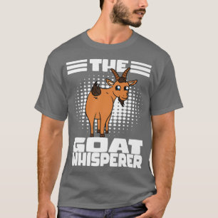 Cute Goat Figure Funny Goat Farmer Goat Whisperer  T-Shirt