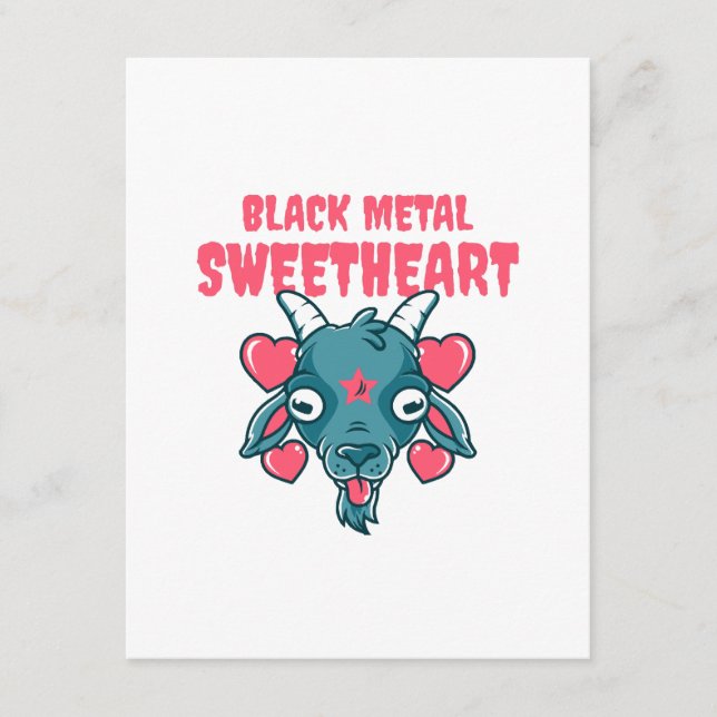  cute goat head baphomet enclosure card (Front)