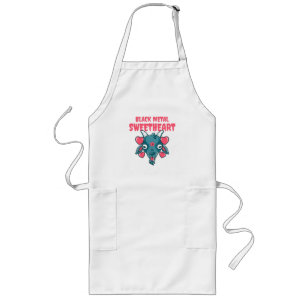 cute goat head baphomet long apron