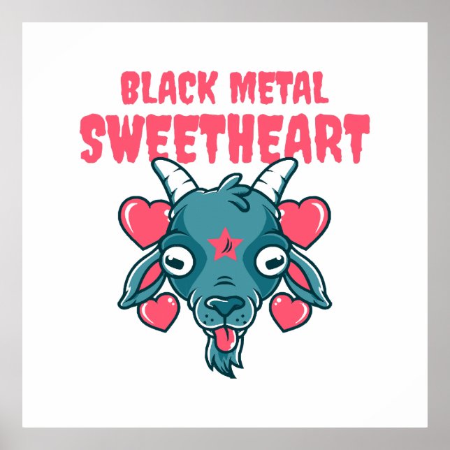  Cute Goat Head Baphomet Poster (Front)