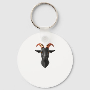 Cute Goat Hear 3d - Animals World Sticker Keychain