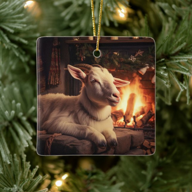 Cute Goat Ornament Decor, Gifts for Goat Lovers  (Tree)