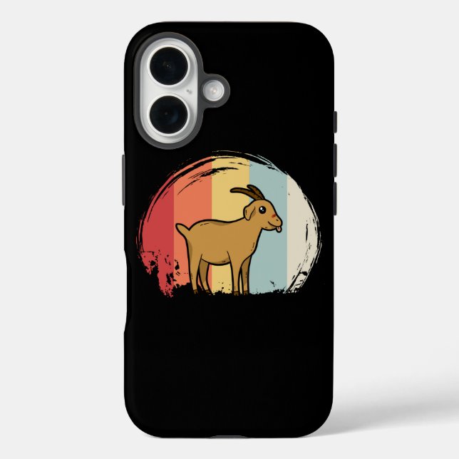Cute Goat Retro Case-Mate iPhone Case (Back)