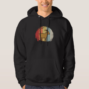 Cute Goat Retro Hoodie