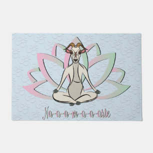CUTE GOAT YOGA   Namaste GetYerGoat™ Doormat