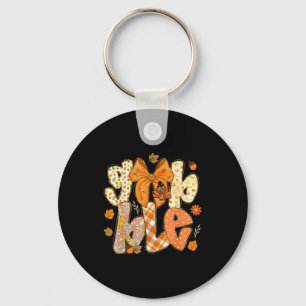 Cute Gobble Gobble Turkey Lgrim Little Boys Thanks Keychain