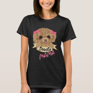 Cute Golden Doodle Mama For Kids Mom and Girls T-Shirt