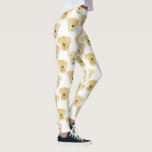 Cute Golden Labrador Retriever Dog Pattern Leggings<br><div class="desc">Adorable watercolor pattern of Golden Labrador Retriever dogs,  perfect for pet lovers,  dog groomers,  dog walkers and veterinarians.</div>