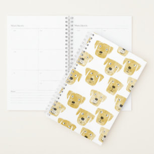 Cute Golden Labrador Retriever Dog Planner