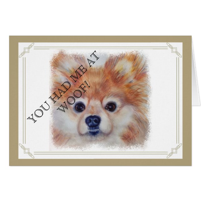 CUTE GOLDEN POMERANIAN (Front Horizontal)