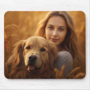 Cute golden retriever Best Dog Mom Ever Mouse Pad