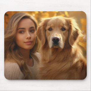 Cute golden retriever Best Dog Mom Ever Mouse Pad