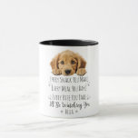 Cute Golden Retriever Dog Funny Custom Mug<br><div class="desc">This design is perfect for any dog mom or dad who loves funny and playful designs. It features a cute dog with the text, "Every snack you make, every meal you bake, I'll be watching you, " and is sure to bring a smile to their face. You can add this...</div>