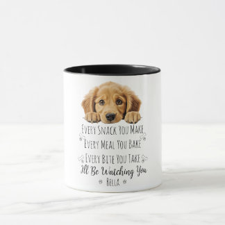 Cute Golden Retriever Dog Funny Custom Mug