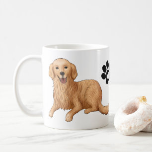 Cute Golden Retriever Gift Cartoon Puppy Dog   Mug