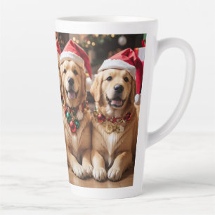 Cute Golden Retriever Latte Mug