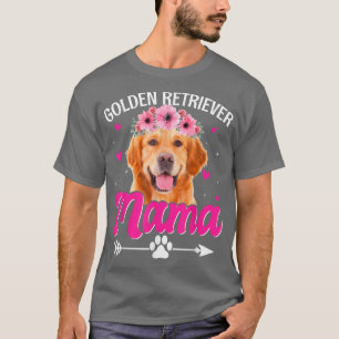 Cute Golden Retriever Mama Dog Mom Mommy Mothers D T-Shirt