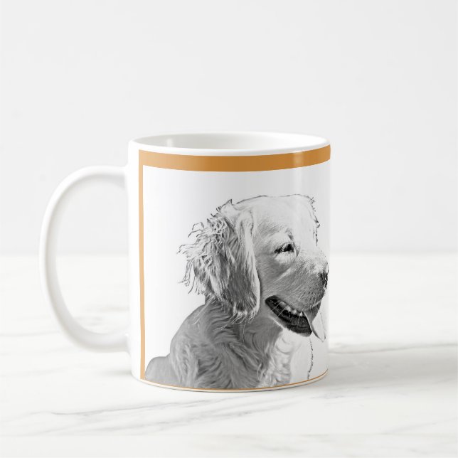 Cute Golden Retriever Mama Mug (Left)