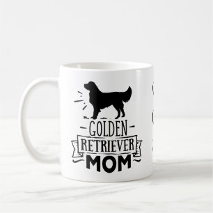 Cute Golden Retriever Mom Puppy Dog Coffee Mug