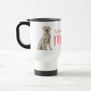 Cute Golden Retriever Mom Puppy Dog Love Travel Mug
