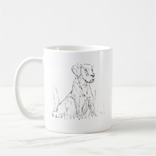 Cute Golden Retriever Mug, Dog Mom Coffee Cup
