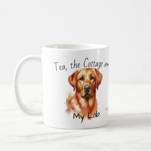 Cute Golden Retriever Personalize Coffee Mug