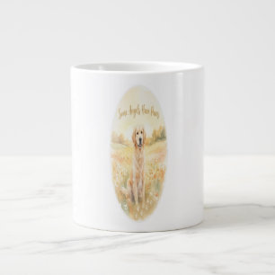 Cute Golden Retriever Pet Loss Memorial Gift Large Coffee Mug