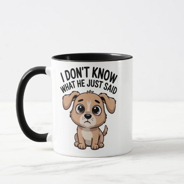 Cute Golden Retriever Puppy Design Mug (Left)