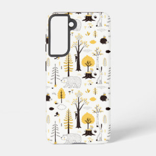 Cute Golden Woods Scene Pattern Samsung Galaxy Case