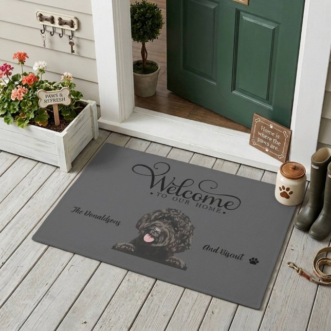 Cute Goldendoodle Dog Doormat (Creator Uploaded)