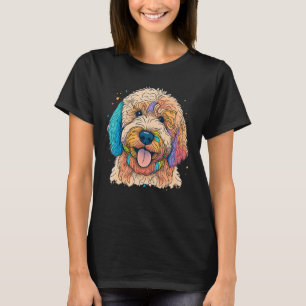 Cute Goldendoodle Dog on Golden Doodle 1 T-Shirt