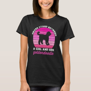 Cute Goldendoodle For Girls Kids Ladies Doodle Dog T-Shirt