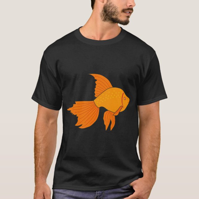 Cute Goldfish Pattern T-Shirt (Front)