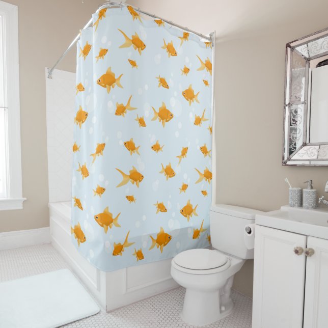 Cute Goldfish Swimming in Water (In Situ)