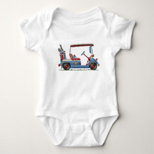 Cute Golf Cart Baby Bodysuit