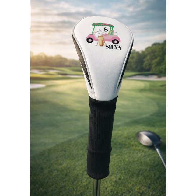 Cute Golf Cart – Minimal Summer Golf Head Cover (Creator Uploaded)