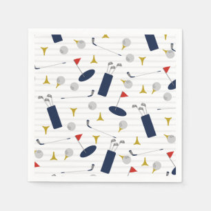 Cute Golf paper napkins