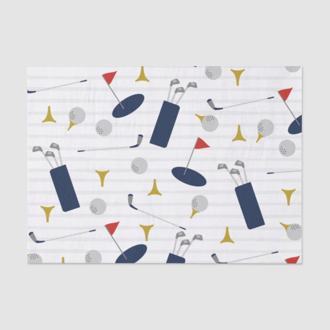 Cute Golf tissue paper (Front)