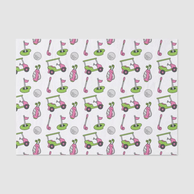 Cute Golf Tissue Paper (Front)