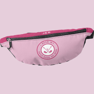 Cute Golfer Humour Funny Golf Club Sports Pro Pink Fanny Pack