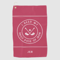 Cute Golfer Humour Golf Iron Sports Pro Magenta Re