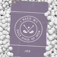 Cute Golfer Humour Golf Iron Sports Pro Purple