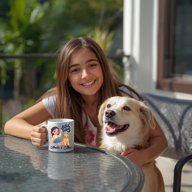 Cute “Good Vibes” Team Personalized Mug (Creator Uploaded)