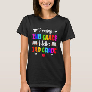 Cute Goodbye Second Grade Crew Hello 3rd Grade Squ T-Shirt